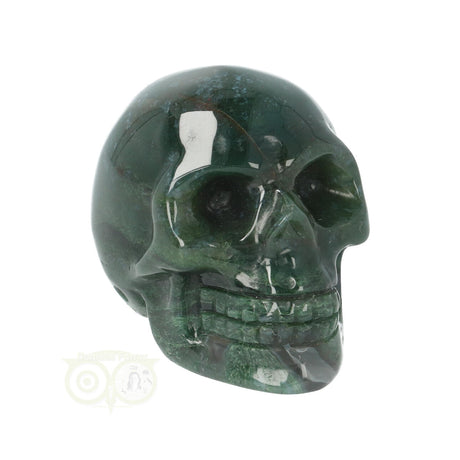 Moss agate skull No. 19