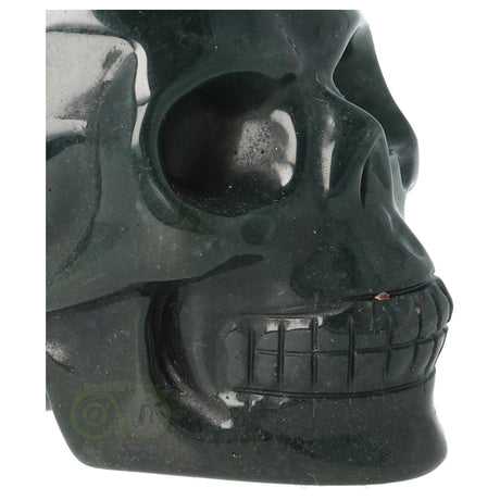 Moss agate skull No. 20