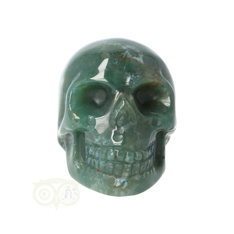 Moss agate skull No. 21
