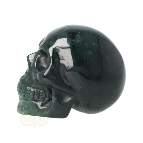 Moss agate skull No. 24