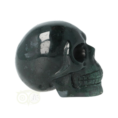 Moss agate skull No. 24