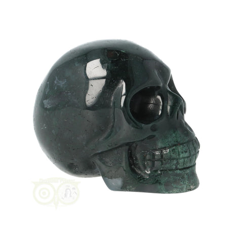 Moss agate skull No. 24