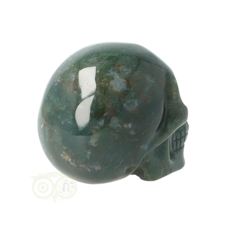 Moss agate skull No. 25