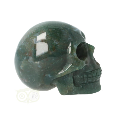 Moss agate skull No. 25