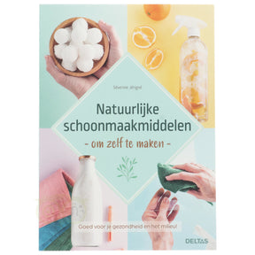 Natuurlijke schoonmaakmiddelen zelf maken Séverine Jérigné voorkant – boek zero waste ecologisch huishouden 78 pagina's – Webshop Danielle Forrer