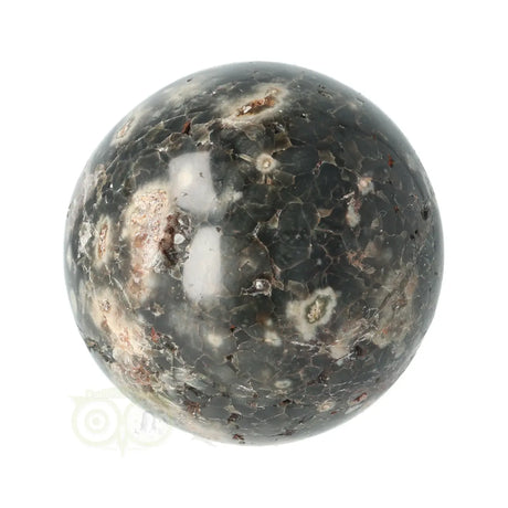 Oceaan jaspis bol nr. 23 – detailopname insluitsels – Madagaskar – Webshop Danielle Forrer