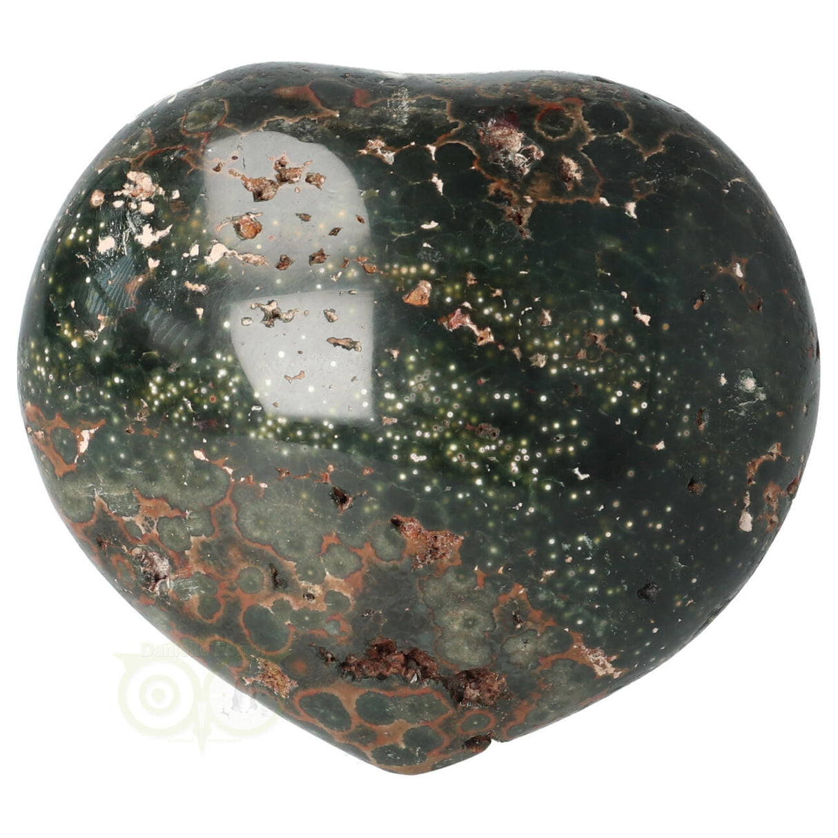 Herz aus Ozeanjaspis, 156 Gramm