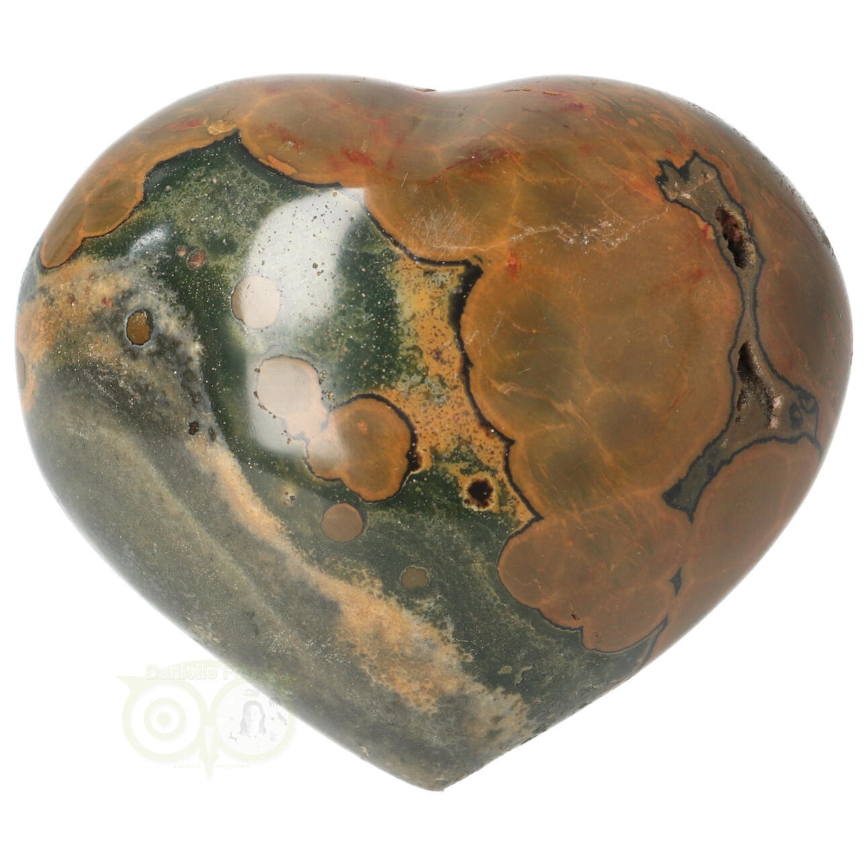 Herz aus Ozeanjaspis, 253 Gramm