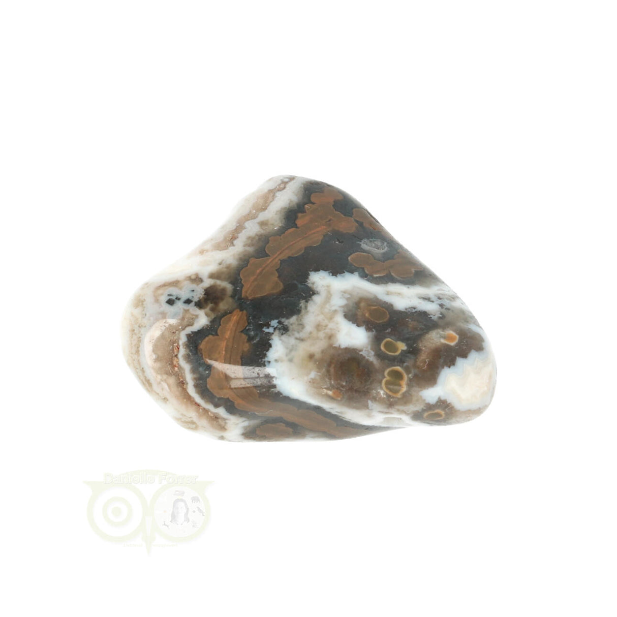 Ozeanjaspis-Trommelstein Nr. 34