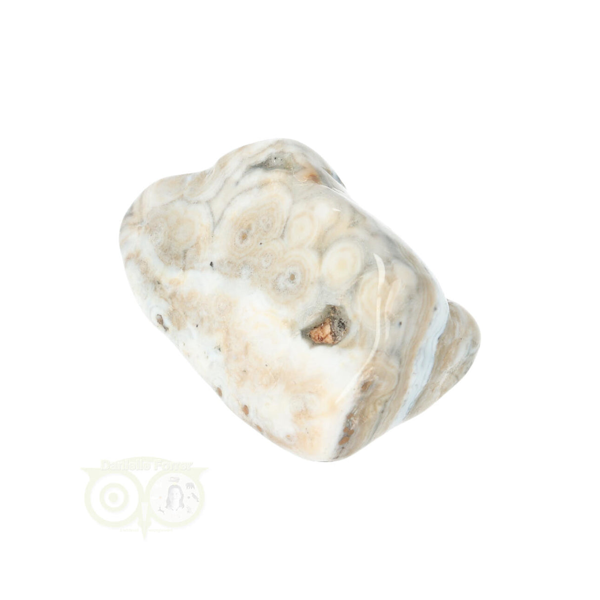 Oceaan Jaspis trommelsteen Nr 37