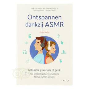 Ontspannen dankzij ASMR Florian Boullot voorkant – boek over ASMR ontspanning meditatie paperback 128 pagina's – Webshop Danielle Forrer