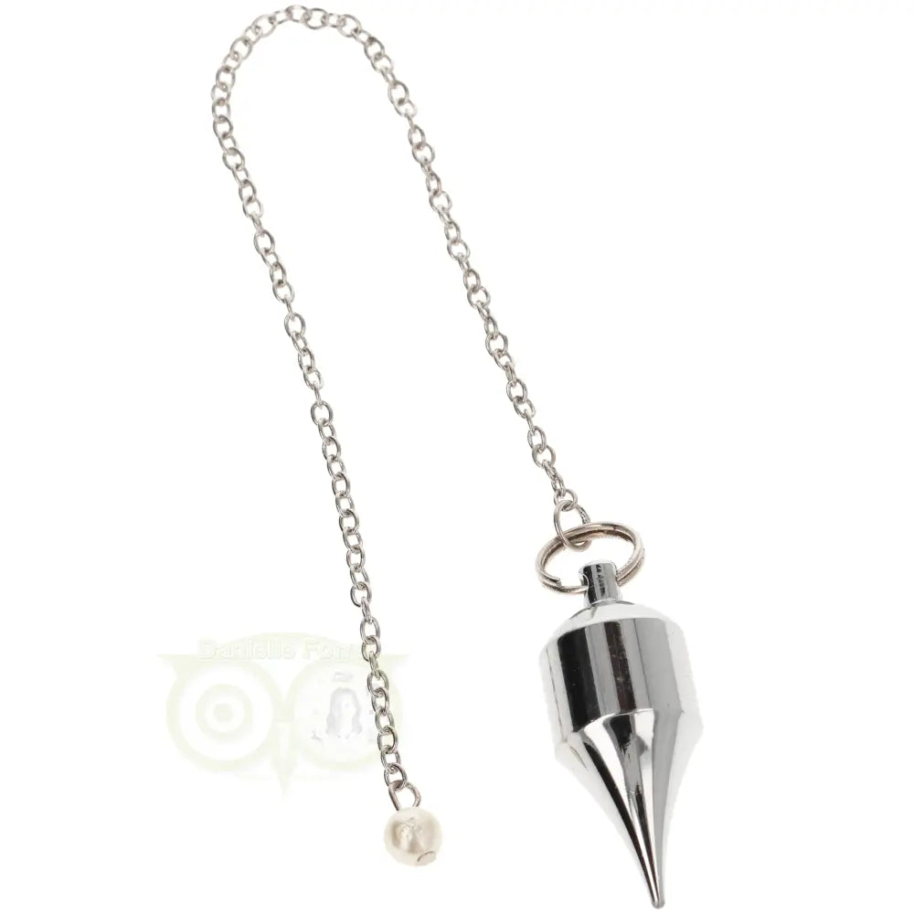 Pendel messing verchroomd (27 gram) Cillinder met punt