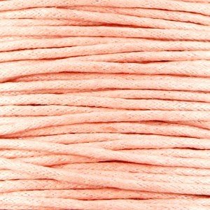 Wax cord 1.5 mm Peach / Soft Peach 1.2 mtr.