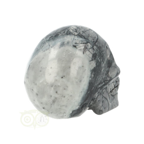 edelsteen skull jaspis carving