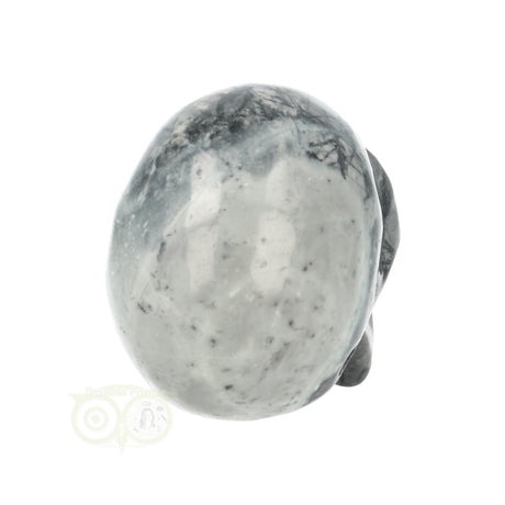 spinnenweb jaspis schedel 106 gram
