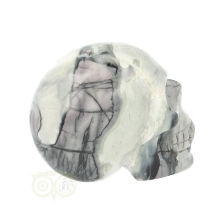 Picasso-Jaspis-Schädel Nr. 9 – 106 Gramm | Edelsteinschädel