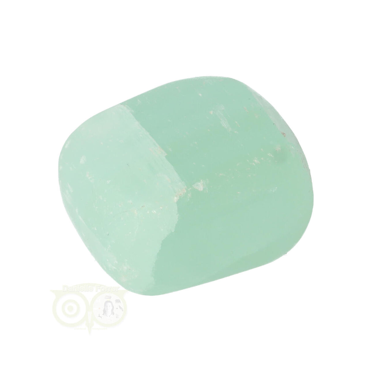 Pistache Calciet Trommelsteen Nr 15