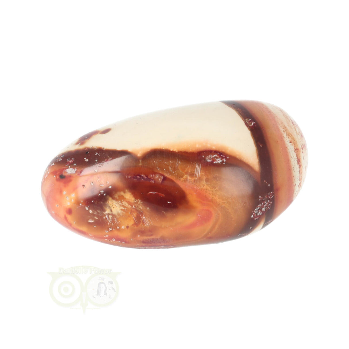 Polychroom Jaspis handsteen Nr 37