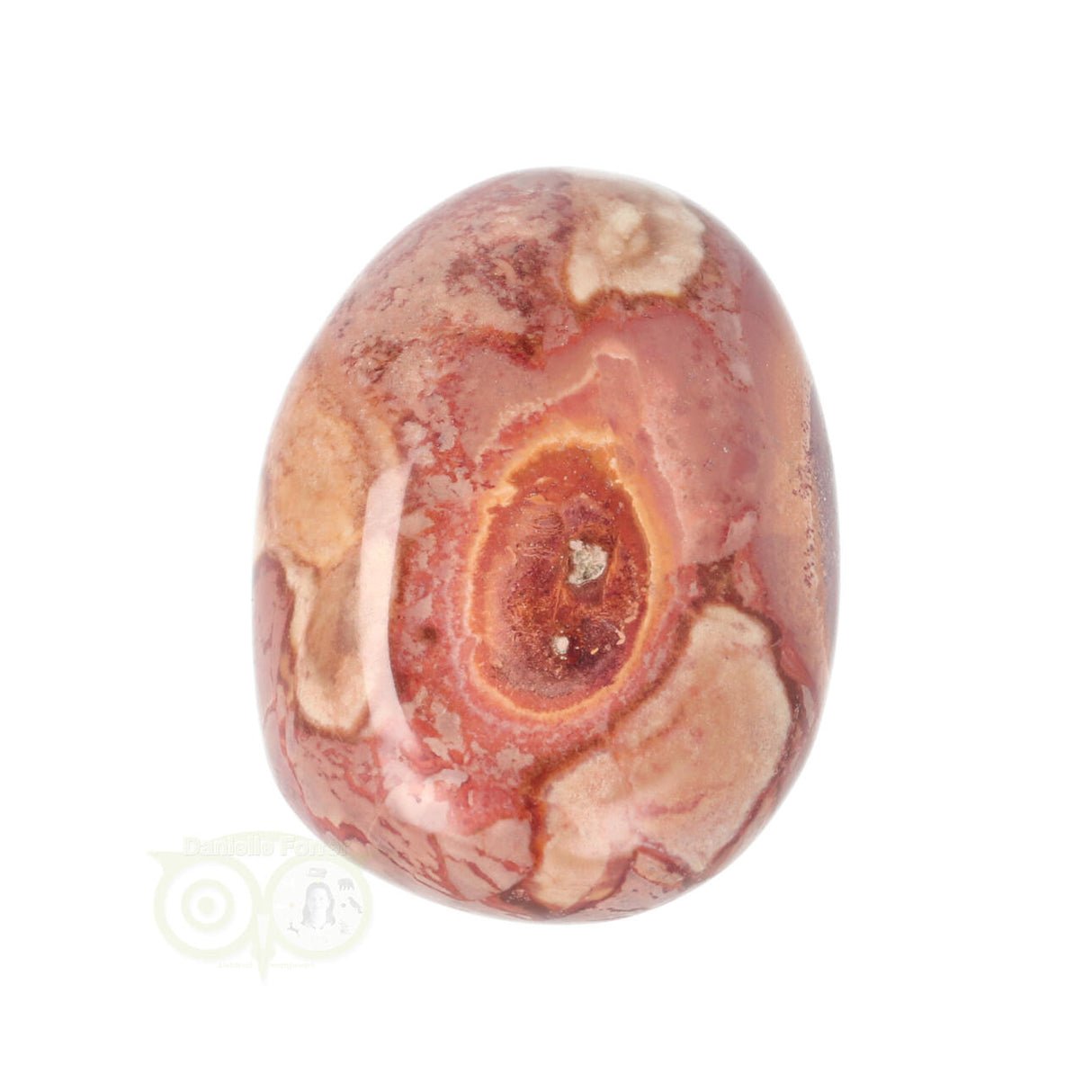 Polychroom Jaspis handsteen Nr 38