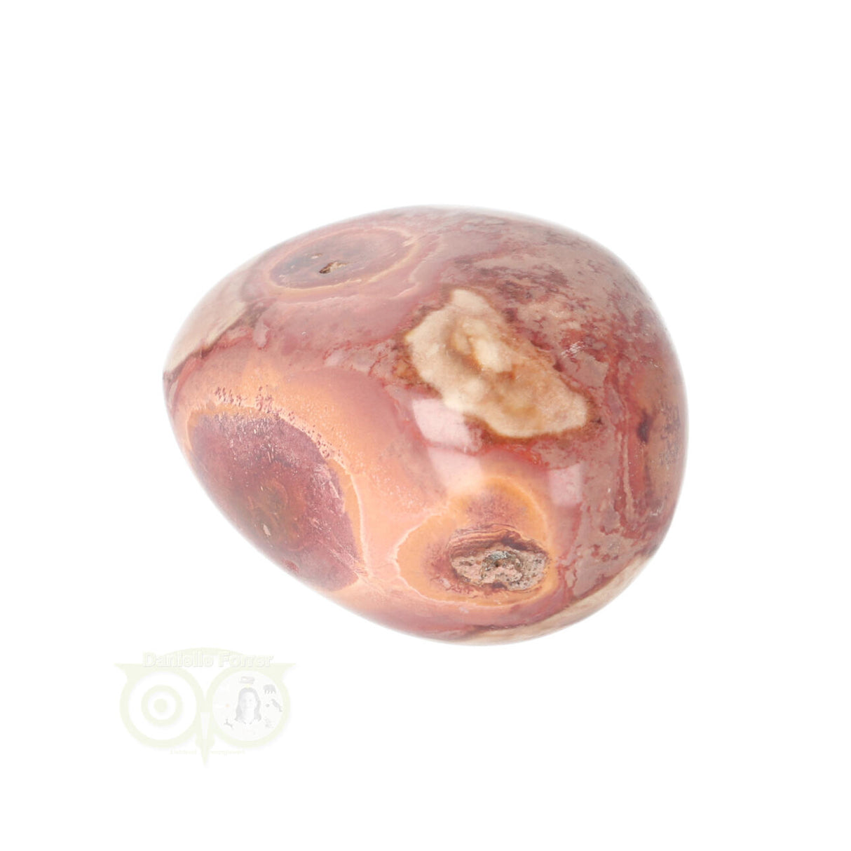 Polychroom Jaspis handsteen Nr 38