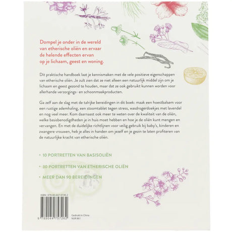 Praktisch handboek etherische oliën Christina Anthis achterkant – veilig gebruik etherische oliën kinderen zwangerschap – Webshop Danielle Forrer