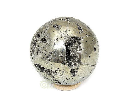 Pyriet bol fools gold met glanzende kristalstructuur