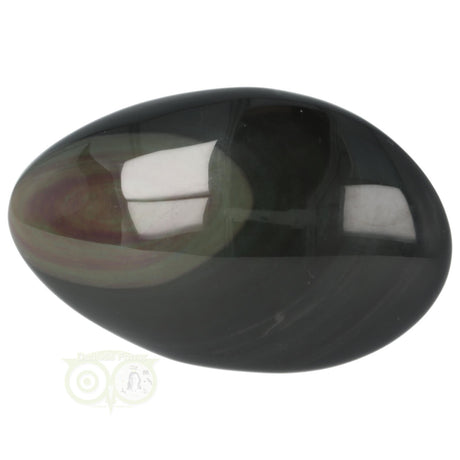 Grote regenboog obsidiaan handsteen Nr 10 met glans