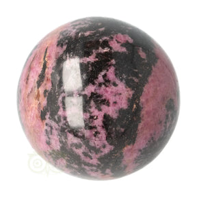 rhodoniet bol 538 gram 6 6 cm edelsteen bol roze zwart