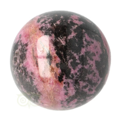 rhodoniet bol roze zwart 538 gram edelsteen bol