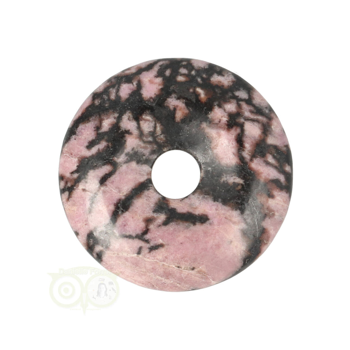 Rhodonite donut No. 7 - Ø 3 cm