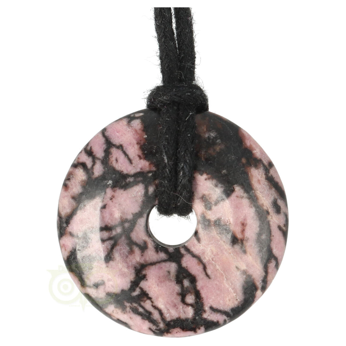 Rhodonite donut No. 7 - Ø 3 cm