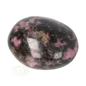rhodoniet handsteen 125 gram edelsteen handsteen roze zwart
