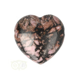 Rhodonite heart pendant ± 3 cm No. 15