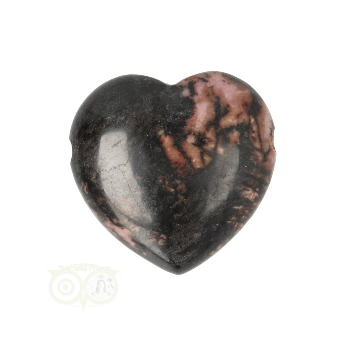 Rhodoniet hart hanger  ± 3 cm Nr 18