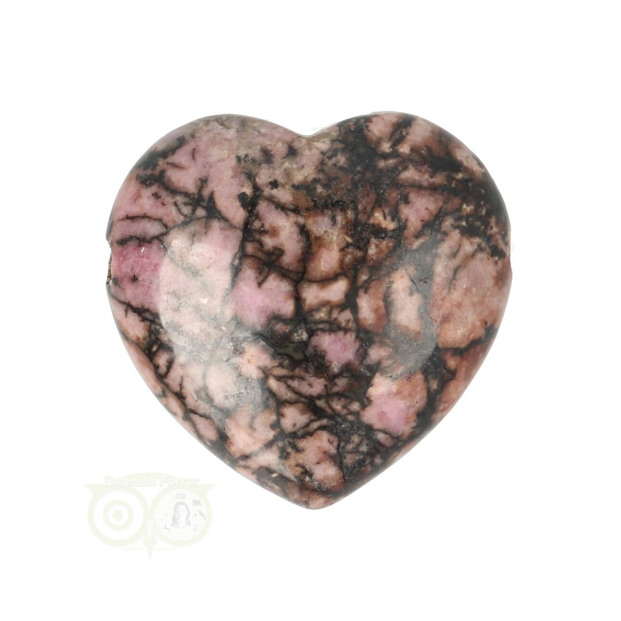 Rhodoniet hart hanger  ± 3 cm Nr 22