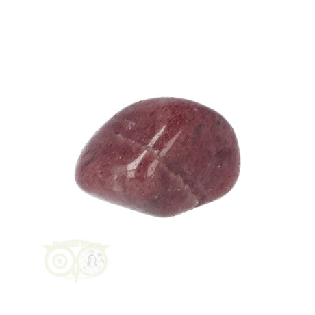 Rode aventurijn knuffelsteen nr 15 – edelsteen van 19 gram met warme rode tint