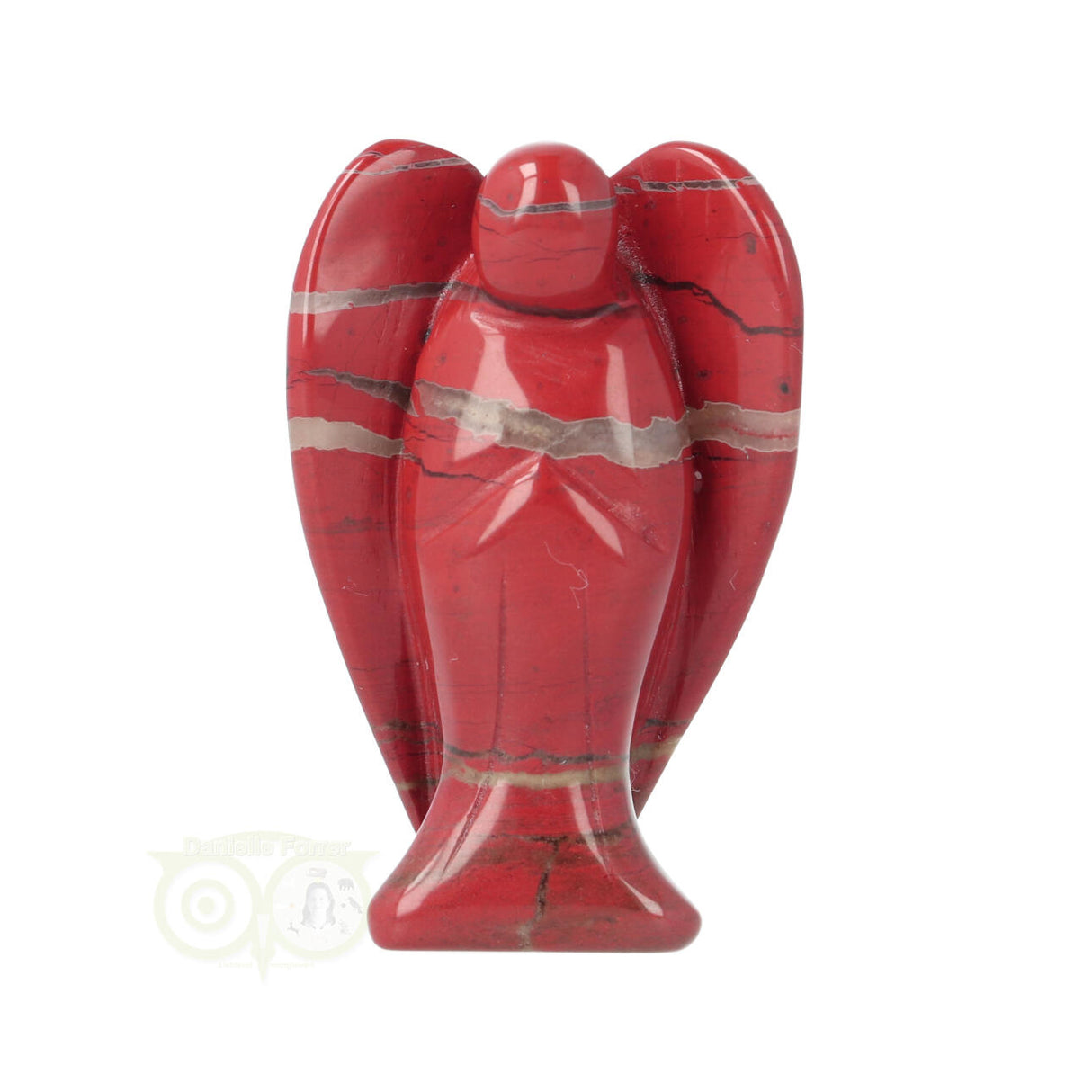 Rode Jaspis Engel ± 5 cm Nr 17