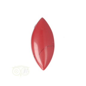rode jaspis ovaal druppel hanger nr 14