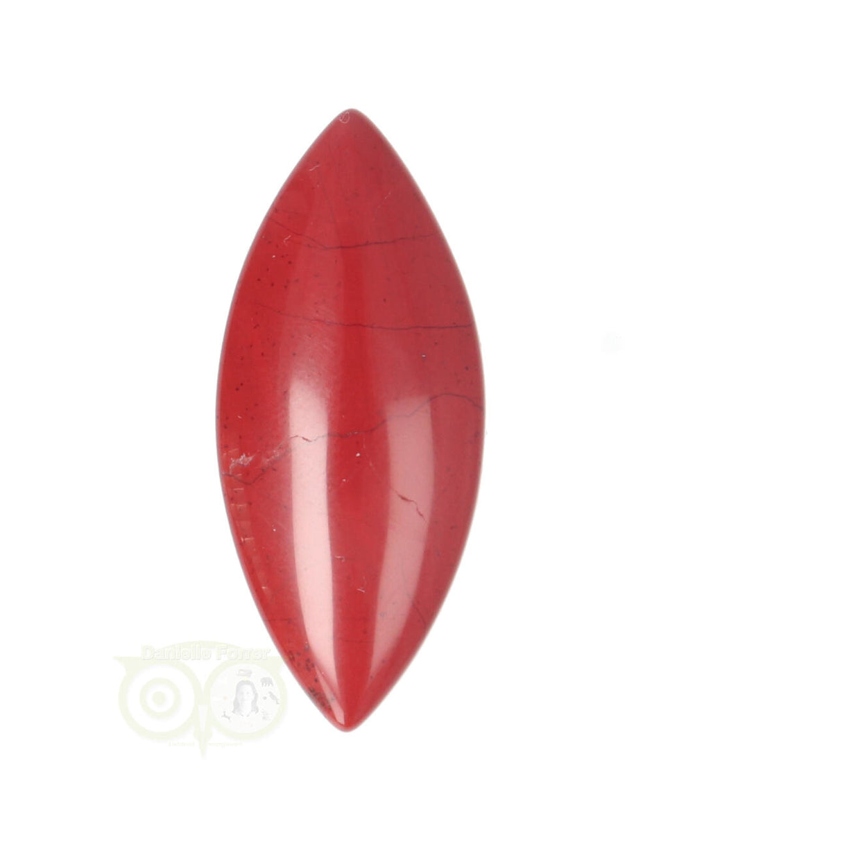 Rode Jaspis ovaal hanger Nr 7