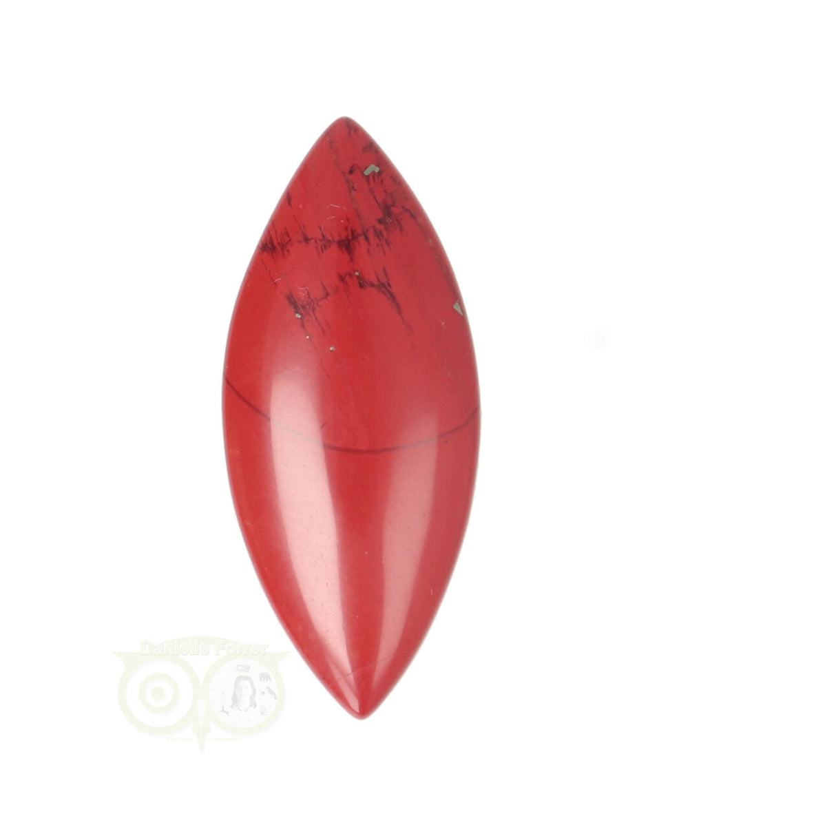 Ovaler Anhänger aus rotem Jaspis Nr. 8