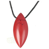 Ovaler Anhänger aus rotem Jaspis Nr. 8