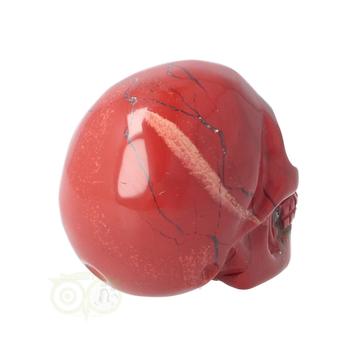 Rode Jaspis schedel Nr 11