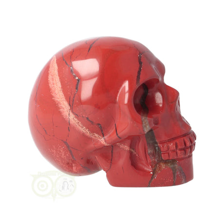 edelstenen schedel jaspis rood