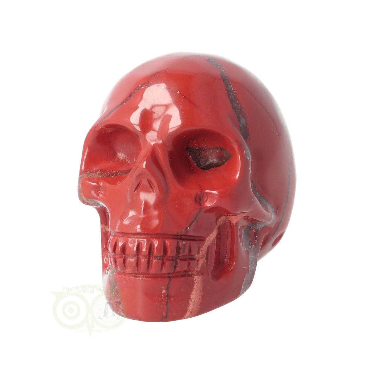 Rode Jaspis schedel Nr 11