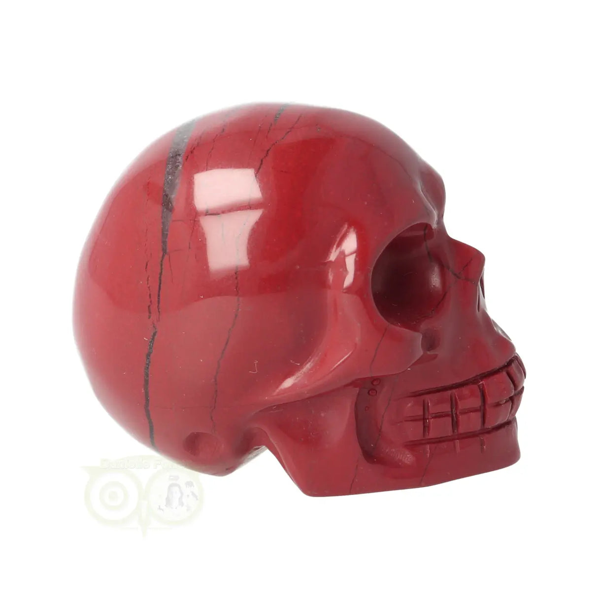 Rode Jaspis schedel Nr 17