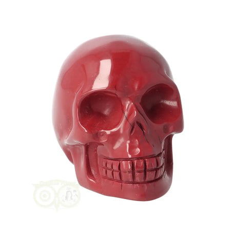 Rode Jaspis schedel Nr 17