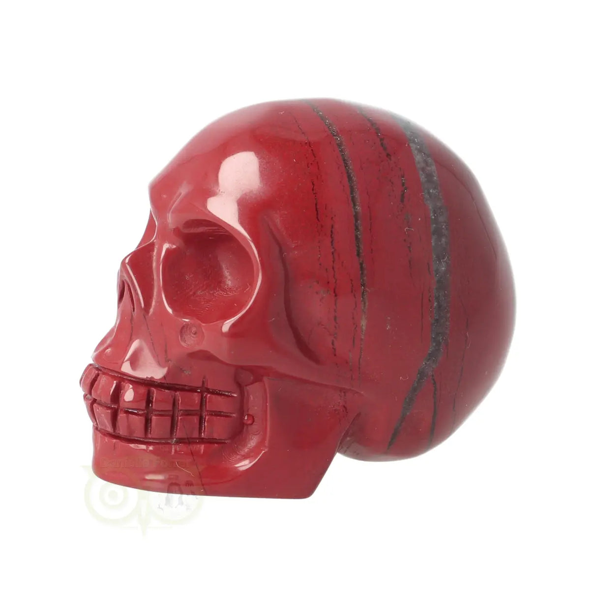 Rode Jaspis schedel Nr 17