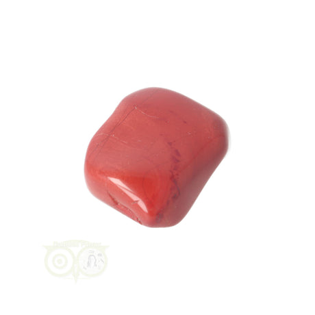 Rode Jaspis trommelsteen Nr  41