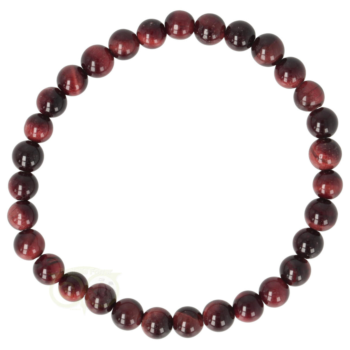 Rode Tijgeroog armband 6 mm