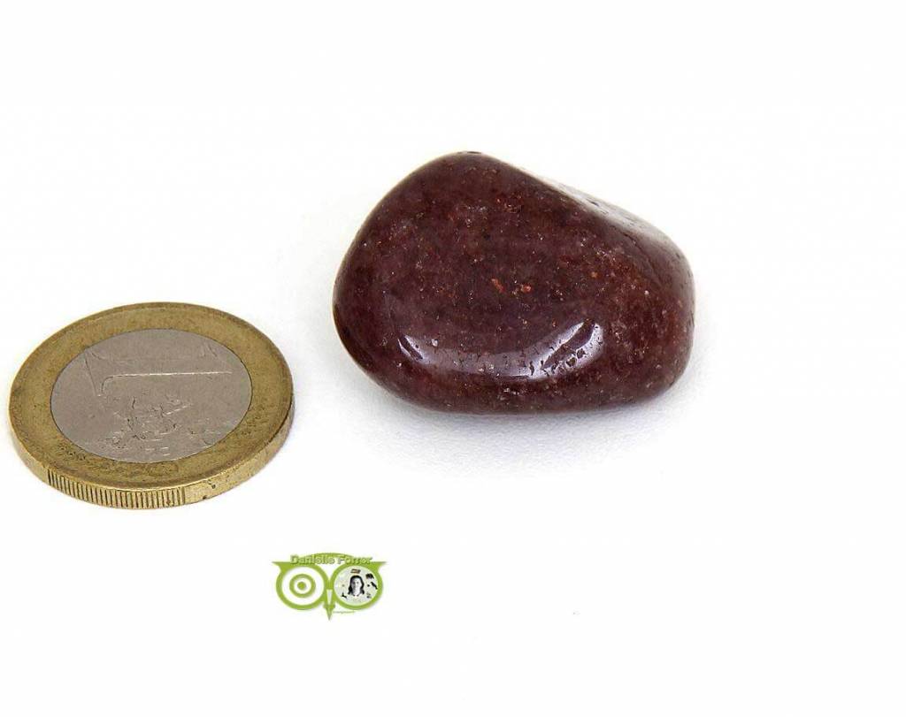 Roter Aventurin-Trommelstein Nr. 4 – 18 Gramm